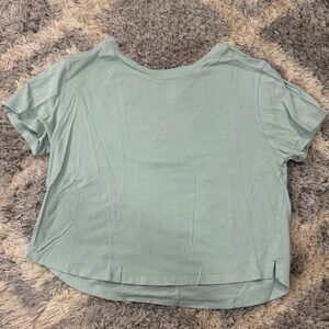 Stars Above Light Green Short Sleeve Top